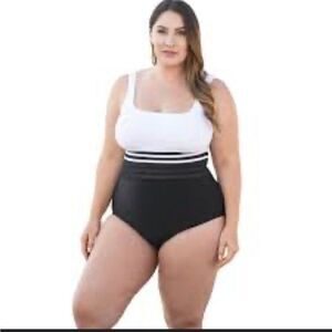 MAINSTREAM MESH PEAKABOO BAND ONE PIECE SWIMSUIT